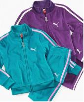 Violetinės spalvos Puma sportinis kostiumas